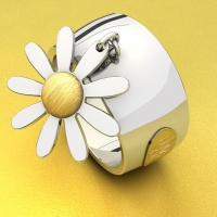 金属质感非常好的戒指C4D源文件