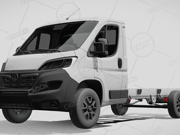 沃克斯豪尔movano板车卡车货车运输车辆汽车2022款C4D汽车模型下载
