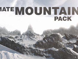 22个山峰C4D模型（白模）C4D Ultimate Mountains Pack
