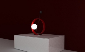 柜台装饰灯C4D模型 giukò itre tavolo