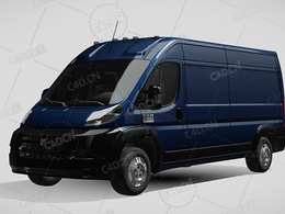 道奇RAM封闭车厢货车运输车商务车promaster2015款C4D汽车模型下载