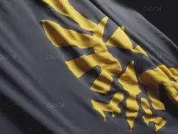 C4D利用布料制作飘动的旗帜动画教程 Bandera fotorrealista Cinema 4d Photoshop