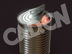 C4D打开的罐头食品模型