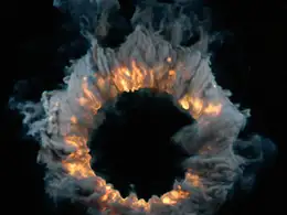 环形火焰烟雾explosiafx fire portal r16-r23 x-particles cycles4d