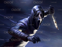 187套C4D生存恐怖游戏《黎明杀机》（Dead by Daylight）游戏角色模型合集3