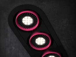 室内灯具模型：三筒嵌入式射灯