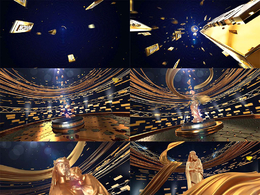 C4D黄金材质栏目包装片头工程源文件