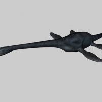 恐龙C4D模型：薄板龙 Elasmosaurus