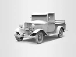 解放卡车C4D模型 Truck