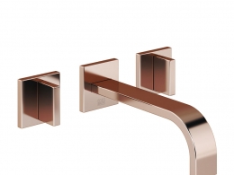 记忆三孔墙装台盆龙头 (卫浴水龙头)3D模型素材下载Mem Wall Mounted Three Hole Basin