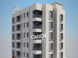 居民楼房公寓楼C4D模型Apartment Building
