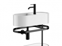 小型60椭圆浴室柜卫浴家具3D模型素材下载Les Petites 60 Ovale Vanity Unit by Cielo
