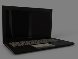 索尼笔记本C4D绑定模型 Sony S series