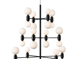 阿巴斯吊灯12灯吊式照明（Parachilna品牌）3D模型素材下载Aballs Chandelier 12 by Pa