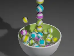 C4D小球弹跳工程