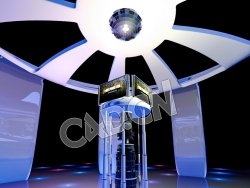 C4D视频屏幕升降台动画模型 Lift-Stage