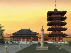 隋唐洛阳城天宫寺三维建模（Cinema 4D＋VRay）