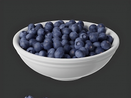 精品写实黑莓FruitBlackberries水果C4D模型素材，Octane渲染含贴图免费下载