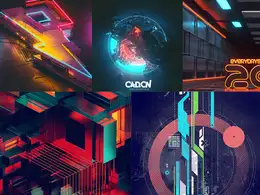 Beeple实用Cinema 4d 工程文件合集215个 C4D模板Win/Mac