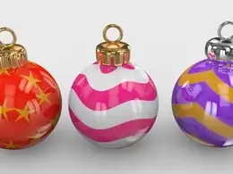 C4D制作圣诞彩球教程 Professional Christmas Spheres - Cinema 4D Tutorial