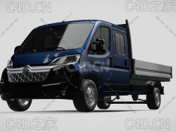 雪铁龙卡车货车运输车辆2016款C4D汽车模型下载