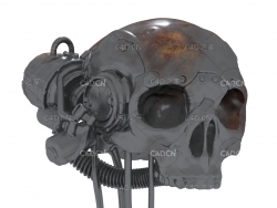 戴生化设备的骷髅头 Mechaskull sample