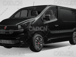 菲亚特汽车Talento面包车2017款C4D汽车模型下载