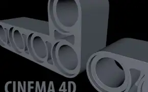 C4D建模布线挖洞教程 Cinema 4D - Model a Technic Beam using the Bevel Tool