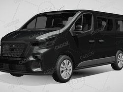 日产nv300小巴大型MPV商务车2021款C4D汽车模型下载