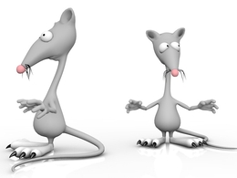 小老鼠C4D卡通模型 mouse 3d model