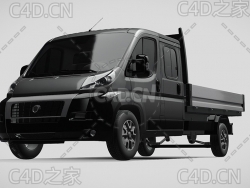菲亚特汽车ducato卡车货车运输汽车2014款C4D汽车模型下载