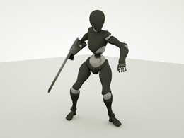 环太平洋科幻机器人C4D动画模型 Cinema4D Chain Sword Pacific rim model