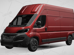 沃克斯豪尔movano封闭车厢面包车货车2022款C4D汽车模型下载