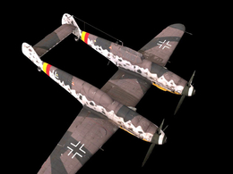 二战德军飞机双身远程战斗轰炸机Bf 109 Z