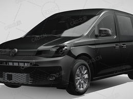 大众caddy商务面包车2021款C4D汽车模型下载