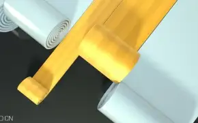 C4D滚动卷起动画教程 CINEMA 4D – CREATING A ROLLING BANNER ANIMATION TUTORIAL