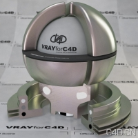 vray for c4d材质：Polychromatic BRDF Metal