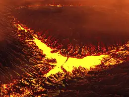 C4D实用工程第45季：火山岩浆熔岩湖C4D工程文件 c4d project