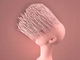 C4D头像线条运动图形创意动画工程 Motion Graphics