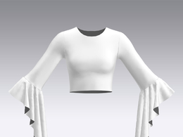 c4d模型女性衣服上衣Sleeves-7