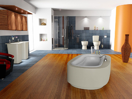 C4D室内模型：卫生间 厕所 洗手间C4D模型 TOILET