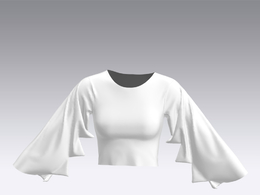 c4d模型女性衣服上衣Sleeves-37