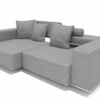 沙发C4D模型 Sofa 3D Model