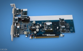 Zotac显卡C4D模型 zotac 8400gs 3d model