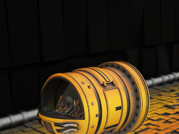 C4D Octane Renderer太空舱模型 Space Capsule