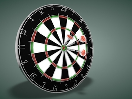 飞镖盘C4D模型 Dartboard and Darts