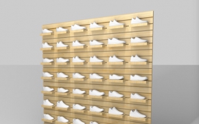 运动鞋专卖店鞋架C4D模型 Shoe rack 3D model