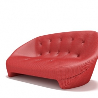 红色网状沙发C4D模型 sofa 3d model