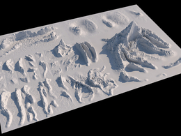 22个山峰模型合集 雪山模型 C4D Ultimate Mountains Pack