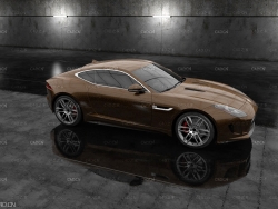 香槟色汽车C4D模型